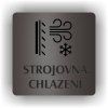 Cedule strojovna chlazení – plast (piktogram)