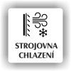 Cedule strojovna chlazení – plast (piktogram)