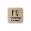 Cedule strojovna chlazení | Piktogram (čtverec)