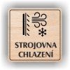 Cedule strojovna chlazení – plast (piktogram)