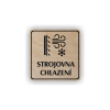 Cedule strojovna chlazení | Piktogram (čtverec)