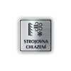 Cedule strojovna chlazení | Piktogram (čtverec)