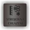 Cedule strojovna chlazení – plast (piktogram)
