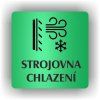 Cedule strojovna chlazení – plast (piktogram)