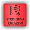 Cedule strojovna chlazení – plast (piktogram)