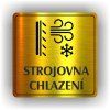 Cedule strojovna chlazení – plast (piktogram)