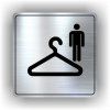 Cedule šatna muži – plast (piktogram)