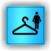 Cedule šatna ženy – plast (piktogram)