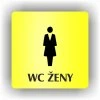 Cedule wc ženy – plast (piktogram)