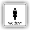 Cedule wc ženy – plast (piktogram)
