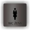 Cedule wc ženy – plast (piktogram)