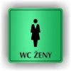 Cedule wc ženy – plast (piktogram)