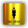 Cedule wc ženy – plast (piktogram)