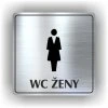 Cedule wc ženy – plast (piktogram)
