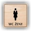 Cedule wc ženy – plast (piktogram)