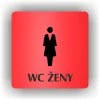 Cedule wc ženy – plast (piktogram)
