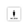 Cedule wc ženy | Piktogram (čtverec)