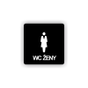 Cedule wc ženy | Piktogram (čtverec)