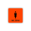 Cedule wc ženy | Piktogram (čtverec)