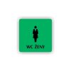 Cedule wc ženy | Piktogram (čtverec)
