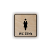 Cedule wc ženy | Piktogram (čtverec)