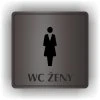 Cedule wc ženy – plast (piktogram)