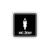 Cedule wc ženy | Piktogram (čtverec)