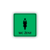 Cedule wc ženy | Piktogram (čtverec)
