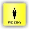 Cedule wc ženy – plast (piktogram)
