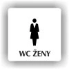Cedule wc ženy – plast (piktogram)