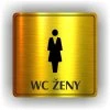Cedule wc ženy – plast (piktogram)