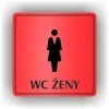 Cedule wc ženy – plast (piktogram)