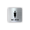 Cedule wc ženy piktogram štíhlá postava | Piktogram (čtverec)