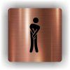 Cedule wc muži – plast (piktogram)