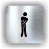 Cedule wc muži – plast (piktogram)