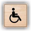 Cedule vozíčkáři- invalida – plast (piktogram)