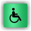 Cedule vozíčkáři- invalida – plast (piktogram)