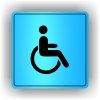 Cedule vozíčkáři- invalida – plast (piktogram)