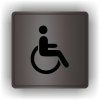 Cedule vozíčkáři- invalida – plast (piktogram)