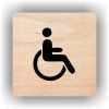 Cedule vozíčkáři- invalida – plast (piktogram)
