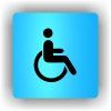Cedule vozíčkáři- invalida – plast (piktogram)