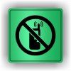 Cedule zákaz telefonování – plast (piktogram)