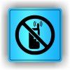Cedule zákaz telefonování – plast (piktogram)
