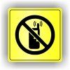 Cedule zákaz telefonování – plast (piktogram)