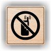 Cedule zákaz telefonování – plast (piktogram)