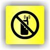 Cedule zákaz telefonování – plast (piktogram)