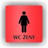 Cedule wc ženy – plast (piktogram)