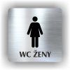 Cedule wc ženy – plast (piktogram)