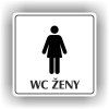 Cedule wc ženy – plast (piktogram)
