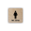 Cedule wc ženy | Piktogram (čtverec)